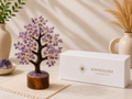 Sonnengeist Amethyst Crystal Tree – 300 Chips, 21cm | Handmade Gemstone Tree