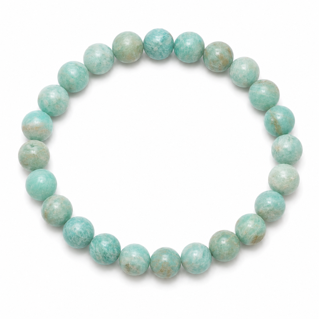 Sonnengeist Amazonite Bracelet – Natural Crystal Bead Bracelet 8mm