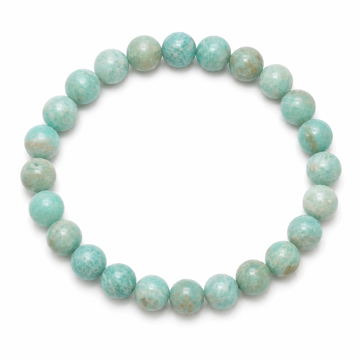 Sonnengeist Amazonite Bracelet – Natural Crystal Bead Bracelet 8mm