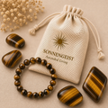 Sonnengeist Tiger Eye Bracelet – Natural Crystal Bead Bracelet 8mm